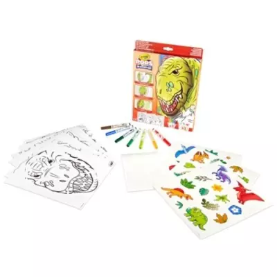 Découvrez les dessins 3D de dinosaures avec Créatif - CRAYOLA - POPS 3D!