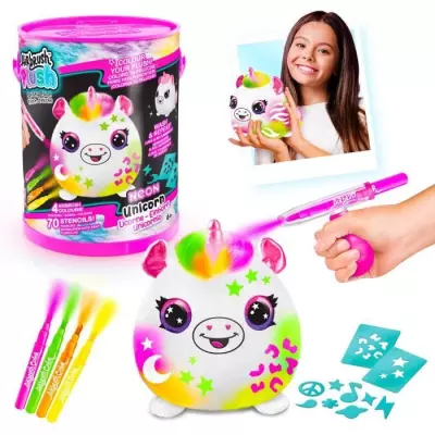 Canal Toys - Airbrush Plush Néon avec Feutres et Pochoirs - AIR 022