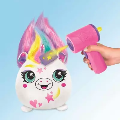 Personnalisez et Décorez avec Canal Toys - Airbrush Plush - Peluche Squishy Hair'iffic