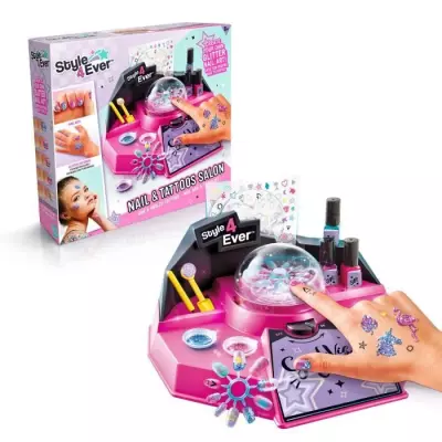 Canal Toys OFG 163 Style For Ever - Kit manucure avec paillettes et tattoos