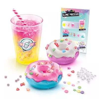 Canal Toys - So Slime DIY - Slime'Presso Donuts - SSC 257: Kit de fabrication de slime en forme de donuts