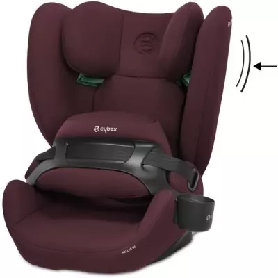 Siège auto CYBEX PALLAS B2 I-SIZE - Rouge Rumba et rouge foncé