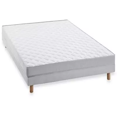Ensemble Matelas 140x190 cm + Sommier - Confort Ferme - DEKO DREAM Airflex