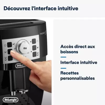 Machine à café expresso avec broyeur Delonghi MAGNIFICA S ECAM22.140.B NOIR - Compact et performant