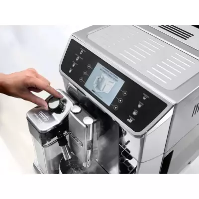 DELONGHI ECAM650.55.MS: Expresso broyeur connecté PrimaDonna Elite - Gris
