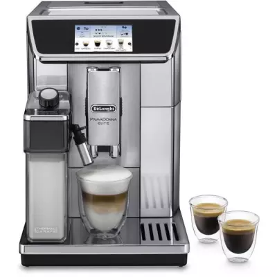 Machine à café expresso automatique avec broyeur DELONGHI PrimaDonna Elite ECAM 650.75.MS - Inox
