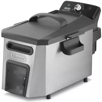 Friteuse électrique semi-pro. DELONGHI FamilyFry - Inox (50x31x33 cm)
