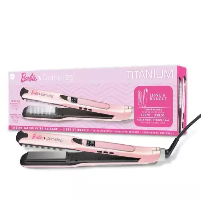 Lisseur DEMELISS Barbie Edition Titanium V2 - Style en toute facilité