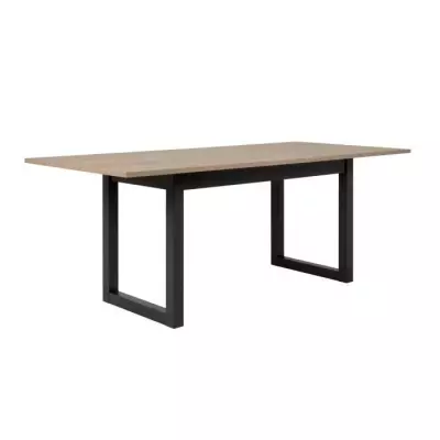 Table à manger extensible - Chêne Sonoma/Anthracite - 160-200 cm