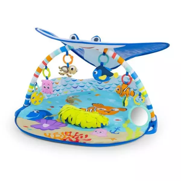 DISNEY BABY Tapis de sol éveil bébé évolutif - Némo - Arche avec jouets sensoriels et musicaux, guirlande lumineuse, miroir