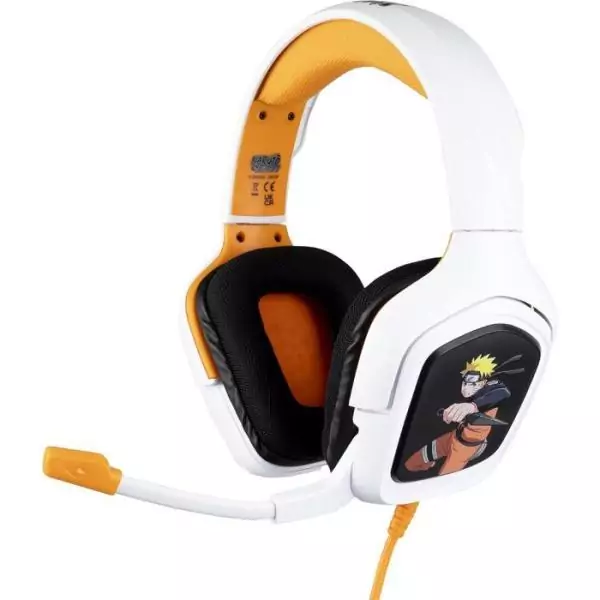 Casque gaming - Filaire - PS4, PS5, Switch, Xbox One et Series X|S - Konix - Naruto Shippuden - Microphone - Câble 1,5 m - Naru