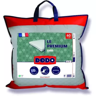 Oreiller Le Premium DODO - Mémoire de forme - 60x60 cm