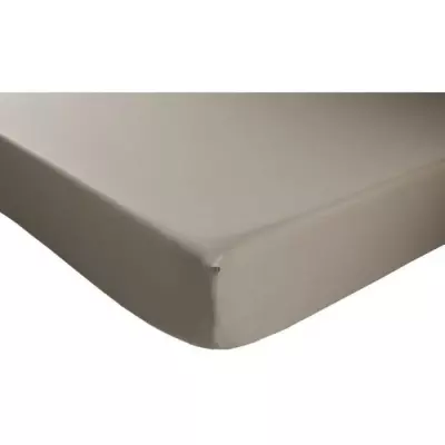 Drap Housse Dodo Antibactérien Taupe 140X190 cm - Bonnet 32 cm