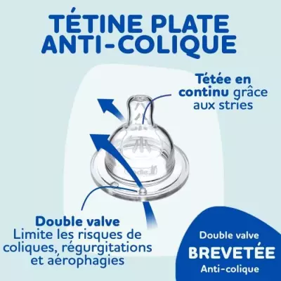 Lot de 4 tétines plates DODIE Sensation - Débit 3 : Pratiques et ergonomiques