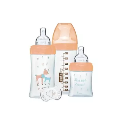 Coffret Biberon Verre Biche - Dodie: Tétine Plate, Anti-Colique