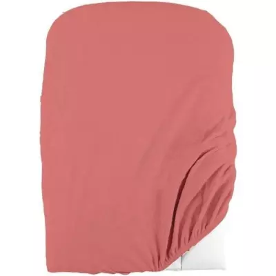 Housse de matelas à langer en éponge bouclette - Terracotta - 50 X 75 cm
