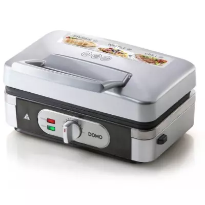 Gaufrier multifonction DOMO DO9136C - Inox - 1000W