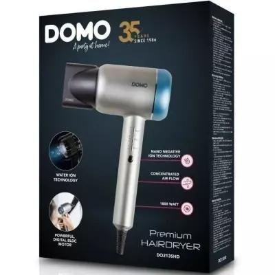 Sèche-cheveux puissant DOMO - Compact et performant