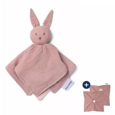 Doudou Bébé You&Me - Réversible et Réconfortant - Rose