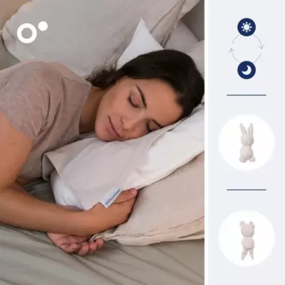 Doudou Bébé You&Me - Réversible et Réconfortant - Transportez l'Odeur du Parent