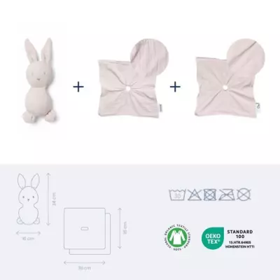 Doudou Bébé You&Me - Réversible et Réconfortant - Transportez l'Odeur du Parent