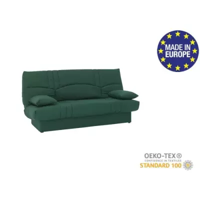 Banquette clic clac 3 places vert forêt - Style contemporain