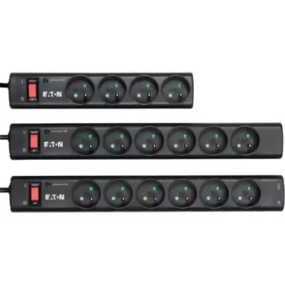 Multiprise/Parafoudre EATON Protection Strip 4 FR - PS4F - Noir