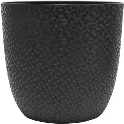 Cache-pot OPALE Ø 29,5 cm - Volume 14,8 L - Noir - Pot de fleur responsable Made in France