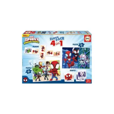 Superpack Educa Spidey & ses Amis Incroyables - Jeux Educatifs et Puzzles