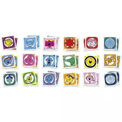 Jeu d'apprentissage Monsieur Madame - EDUCA - Identic - Dimensions compactes