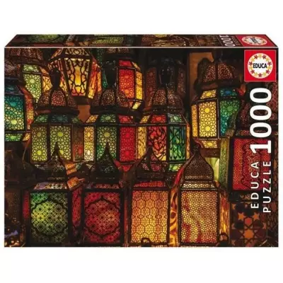 Puzzle 1000 pièces COLLAGE DE LANTERNES - Educa - Nature morte et objets