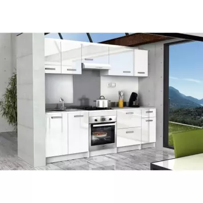 Caisson haut de cuisine L 40 cm - Blanc Brillant | Éléments séparés
