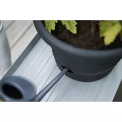 Pot à tomate Green Basics - 33 cm - Noir vif - Idéal pour vos plantes - POT DE FLEUR