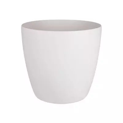 Pot de fleurs ELHO Brussels avec roues - Blanc - Ø 47 x H 44 cm - intérieur
