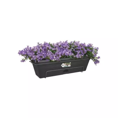 Jardinière extérieure ELHO Balconnière Green Basics Allin1 50 - Noir - L 25,7 x l 47,3 x H 16,7 cm