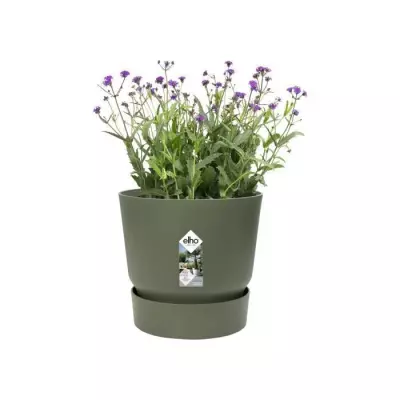 Pot de fleurs ELHO Greenville 30 - Ø 29,5 x H 27,8 cm - Vert feuille