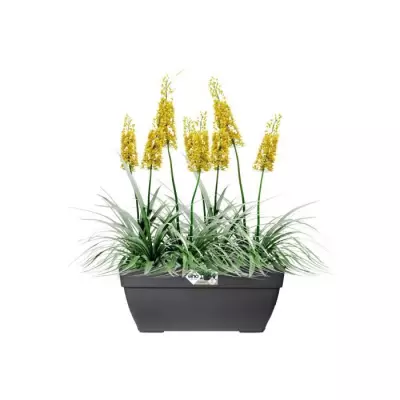 Bac à fleurs Elho Vibia Campana pour Terrasse - Noir - 100% recyclé