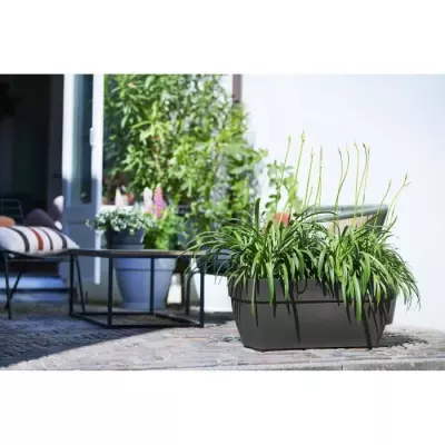Bac à fleurs Elho Vibia Campana pour Terrasse - Noir - 100% recyclé