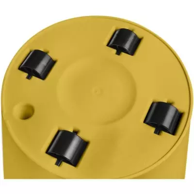 Pot De Fleurs Rond LOFT URBAN - Ø50 - Ocre - Avec Roulettes