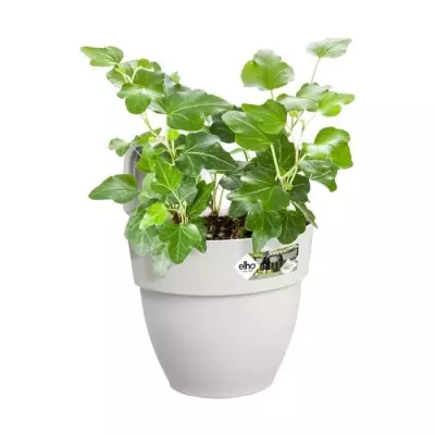 Jardinière suspendue ELHO Vibia Campana Easy Hanger Small - Blanc Soie - Idéale pour balcon - 27 x 23 x 20 cm