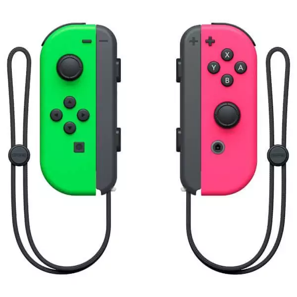 Paire de manettes Joy-Con Vert Néon & Rose Néon pour Nintendo Switch