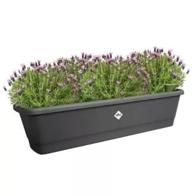 Pot de fleur Elho Noa Balconniere XL - Noir - 100% recyclé