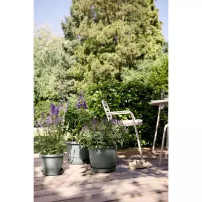 Pot de fleurs ELHO Amiga Rond 25 Vert - Écologique et Durable