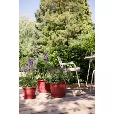 Pot de fleurs ELHO Amiga Rond 35 Rouge - 100% recyclé