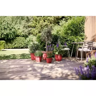 Pot de fleurs ELHO Amiga Rond 35 Rouge - 100% recyclé