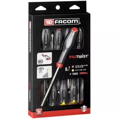 Coffret de 8 Tournevis Protwist FACOM - Précision Made in France