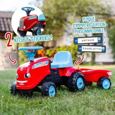 Porteur avec remorque Falk Tractor Go! - 100% Made in France
