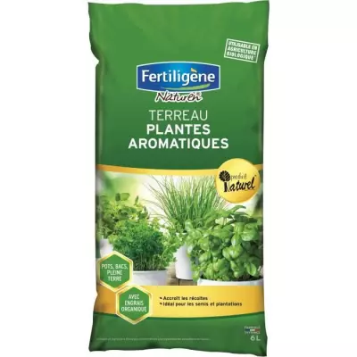 Terreau spécial aromatiques 6L - FERTILIGeNE