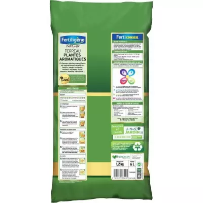 Terreau spécial aromatiques 6L - FERTILIGeNE