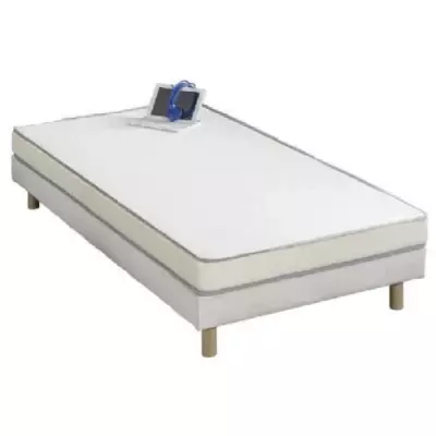 Matelas mousse 90 x 190 cm - Confort ferme - Fabrication européenne